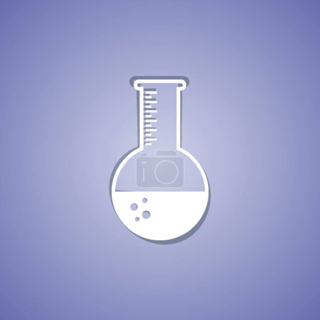 Téléchargez les illustrations : "Esquisse verrerie de laboratoire "illustration vectorielle icône web - en licence libre de droit