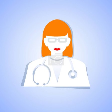 Illustration for Medical doctor icon vector illustration - Royalty Free Image