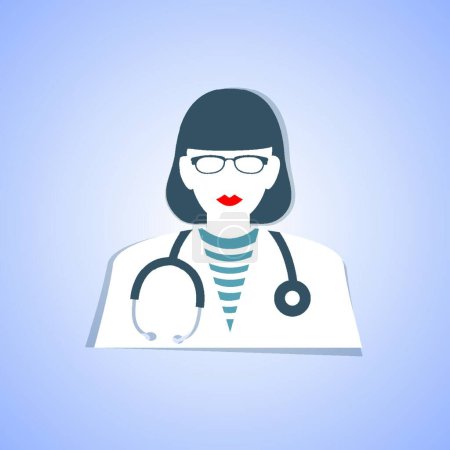 Illustration for Medical doctor icon vector illustration - Royalty Free Image
