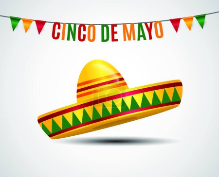 Photo for "Cinco de Mayo holiday background. Vector illustration" - Royalty Free Image