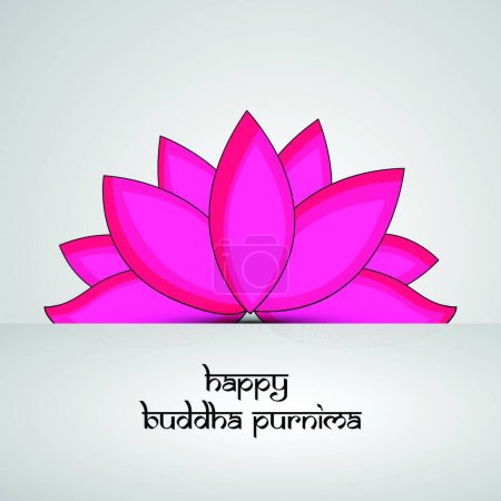 Illustration for "Buddhists festival Buddha Purnima" - Royalty Free Image