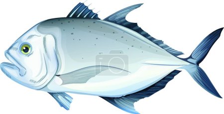 Illustration for "Giant trevally"  vector illustration - Royalty Free Image