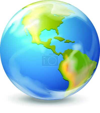 Illustration for The Earth, graphic vector illustration - Royalty Free Image