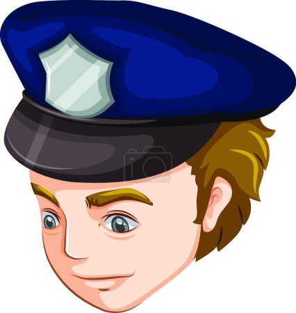 Ilustración de Policía, ilustración vectorial gráfica - Imagen libre de derechos