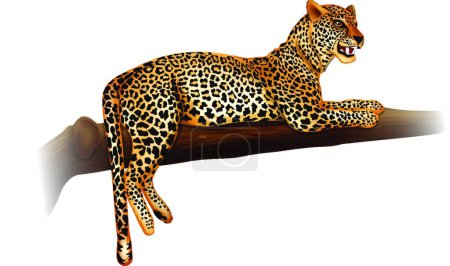 Illustration for Cheetah icon, web simple illustration - Royalty Free Image