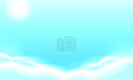 Ilustración de Cielo azul, ilustración vectorial gráfica - Imagen libre de derechos