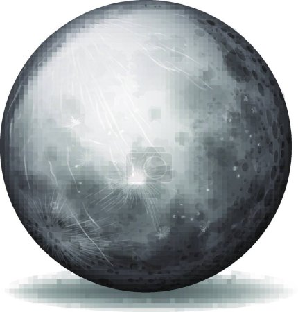 Illustration for Illustration of the Planet Mercury - Royalty Free Image