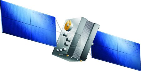 Illustration for Illustration of the Generic GPS satell - Royalty Free Image