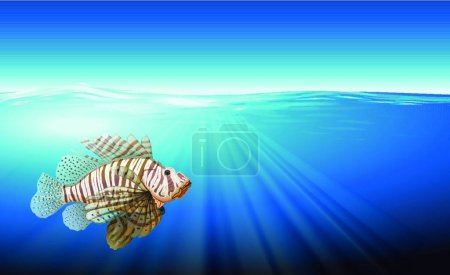 Illustration for Illustration of the lionfish - Royalty Free Image