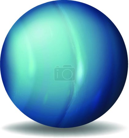 Illustration for Illustration of the Planet Uranus - Royalty Free Image