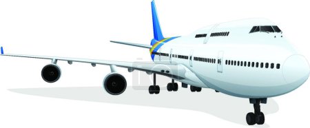 Illustration for Airplane icon, web simple illustration - Royalty Free Image