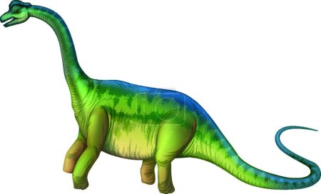 Illustration for Illustration of the Brachiosaurus - Royalty Free Image