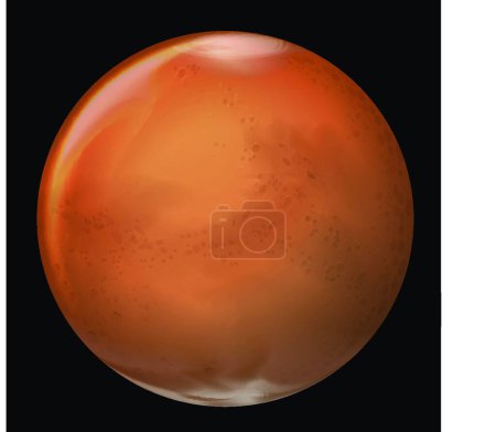 Ilustración de Ilustración del Marte - Imagen libre de derechos