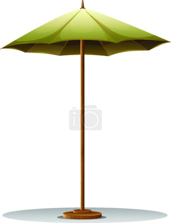 Illustration for Illustration of the table umbrella - Royalty Free Image