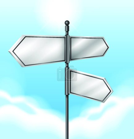 Illustration for Illustration of the Empty arrow boards - Royalty Free Image