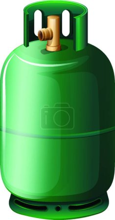 Téléchargez les illustrations : Illustration de la bouteille de gaz - en licence libre de droit