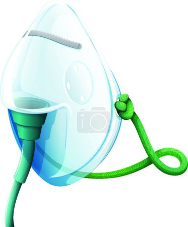 Illustration for Illustration of the oxygen mask - Royalty Free Image
