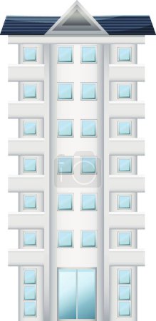 Illustration for Illustration of the tall condominium - Royalty Free Image