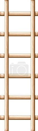 Illustration for Illustration of the wooden ladder - Royalty Free Image