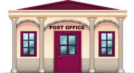 Téléchargez les illustrations : Illustration du bureau de poste - en licence libre de droit