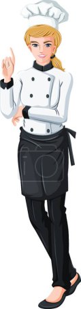 Illustration for Illustration of the female chef - Royalty Free Image
