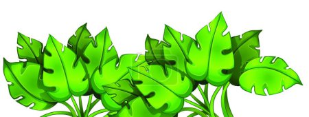Illustration for Illustration of the Green leafy plant - Royalty Free Image