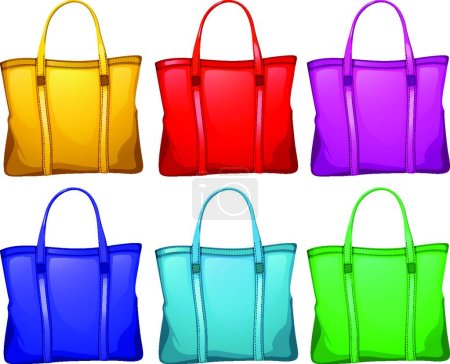 Illustration for Illustration of the Different handbags - Royalty Free Image