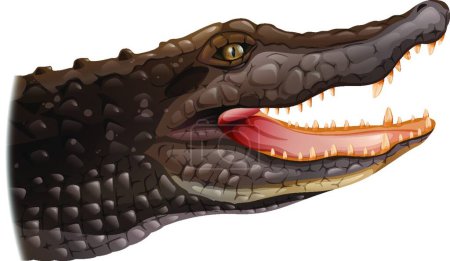 Illustration for Illustration of the crocodile - Royalty Free Image