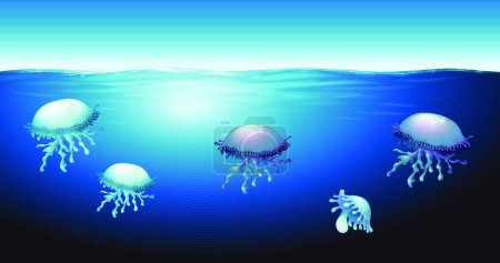 Illustration for Illustration of the Jellies - Royalty Free Image
