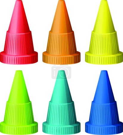 Illustration for Illustration of the Safety traffic hats - Royalty Free Image