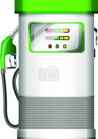 Illustration for Illustration of the petrol pump - Royalty Free Image