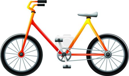 Ilustración de Icono de bicicleta vector ilustración - Imagen libre de derechos