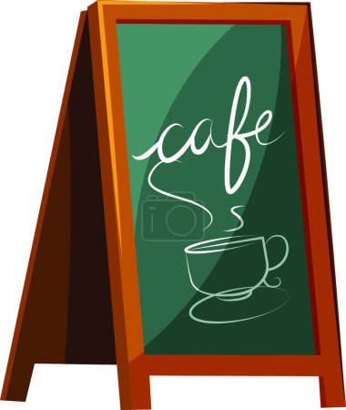 Illustration for Cafe signage, graphic vector illustration - Royalty Free Image