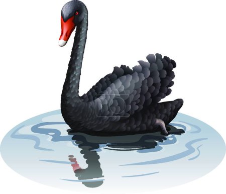 Illustration for Gray goose, graphic vector illustration - Royalty Free Image