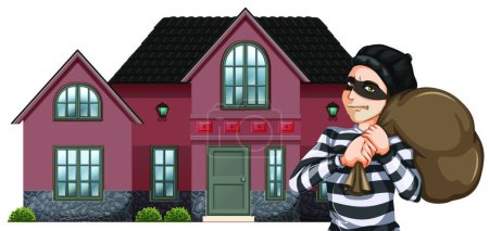 Illustration for Robbery, graphic vector illustration - Royalty Free Image