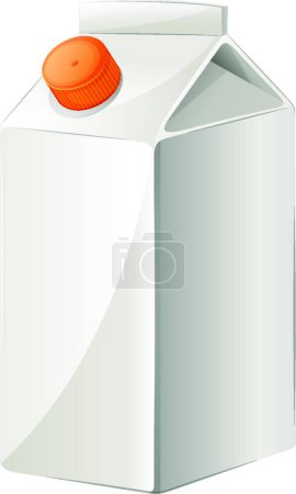 Illustration for Carton container, graphic vector illustration - Royalty Free Image