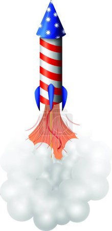 Ilustración de Bomba cohete, ilustración vectorial gráfica - Imagen libre de derechos