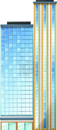 Illustration for A tall building vector illustration - Royalty Free Image