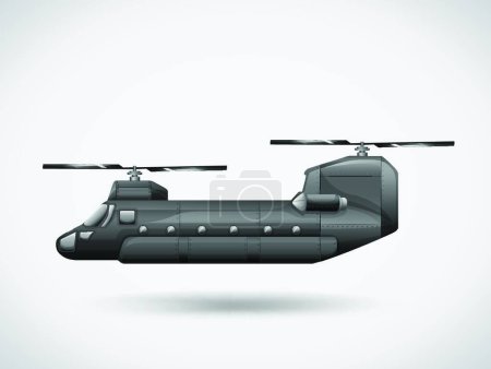 Illustration for A rotorcraft vector illustration - Royalty Free Image