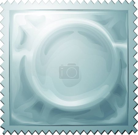 Illustration for Condom, web simple icon illustration - Royalty Free Image