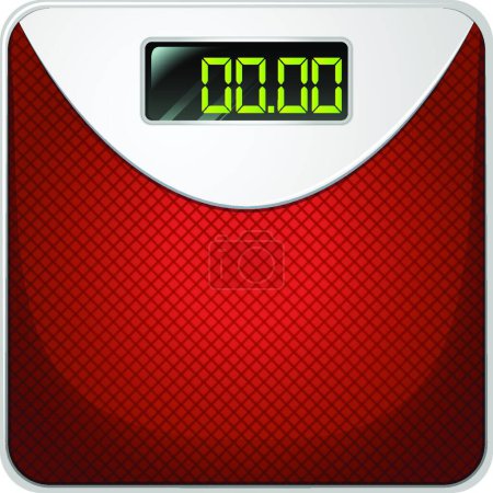 Illustration for Weighing device, scales  vector illustration - Royalty Free Image