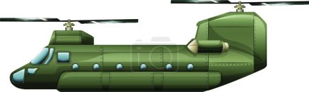 Illustration for A rotorcraft on background vector illustration - Royalty Free Image