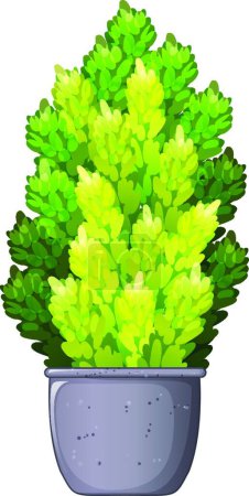 Illustration for A decorative houseplant, web simple icon illustration - Royalty Free Image