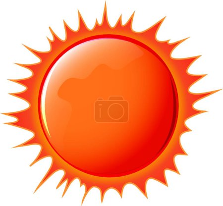 Illustration for The sun beautiful vector illustration - Royalty Free Image