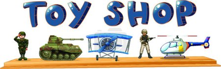 Illustration for Toys shop vector illustration - Royalty Free Image