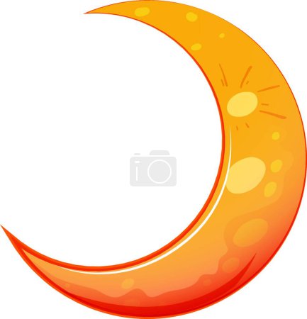 Illustration for "A moon"  icon vector illustration - Royalty Free Image