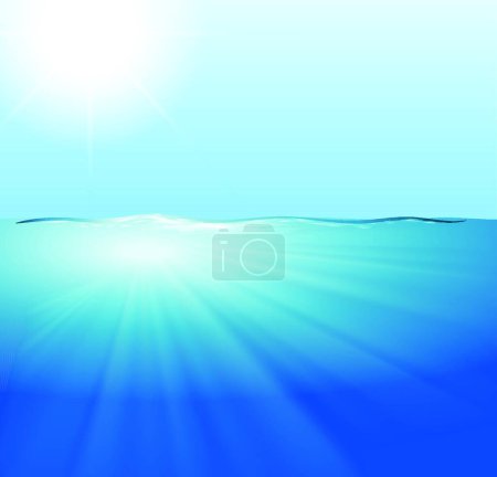 Ilustración de Agua hermosa ilustración vector - Imagen libre de derechos