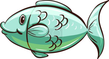 Illustration for A fish beautiful vector illustration - Royalty Free Image