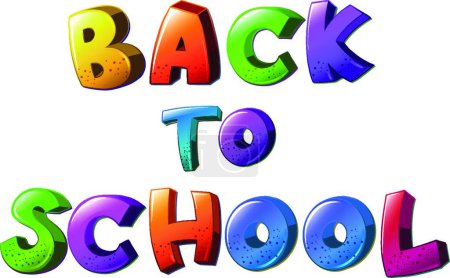Illustration for Back to school sign vector illustration - Royalty Free Image