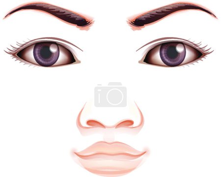 Illustration for A facial expression vector illustration - Royalty Free Image